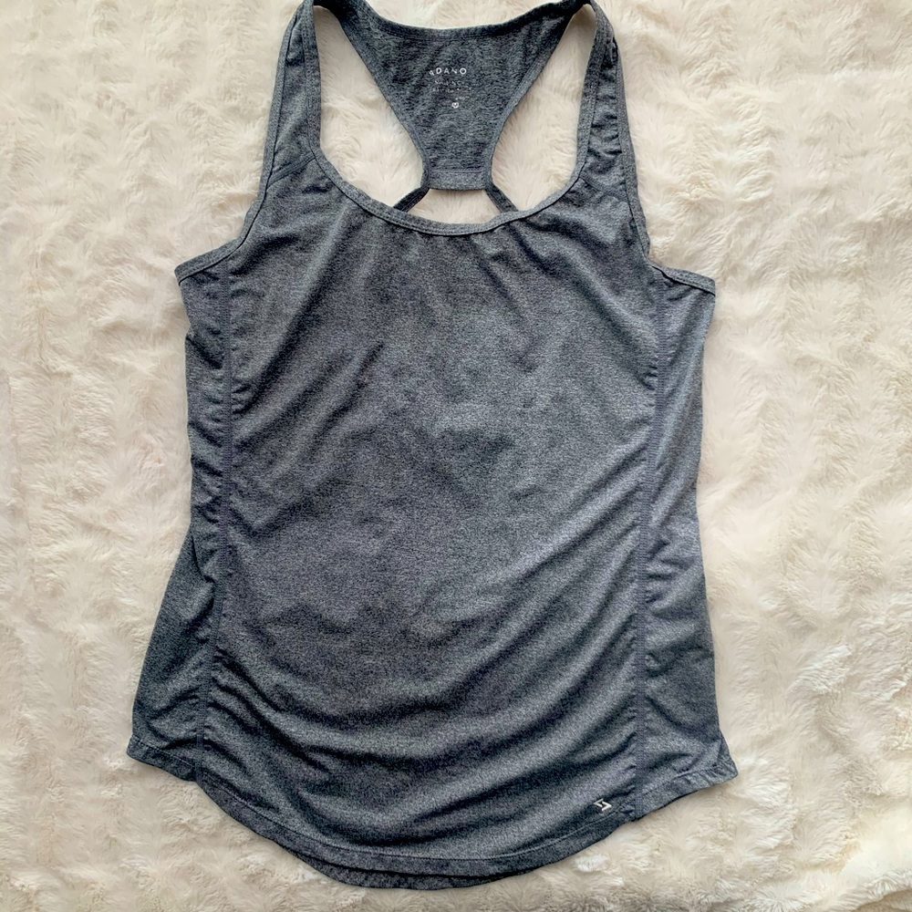 ADANOLA open back dry fit material workout tank medium